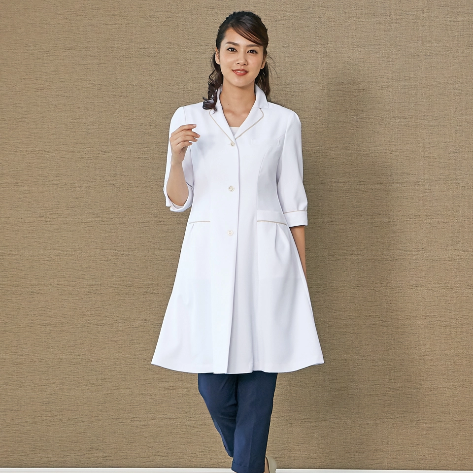 EN121-11 ドクターコート（7分袖・シングル）