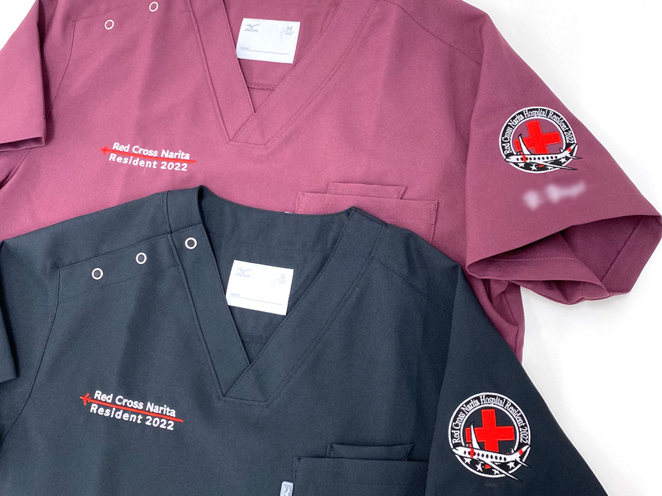 成田赤十字病院2022年研修医様 スクラブ