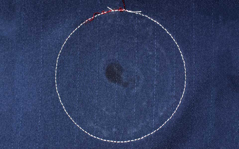 ワッペン取り付け(裏)